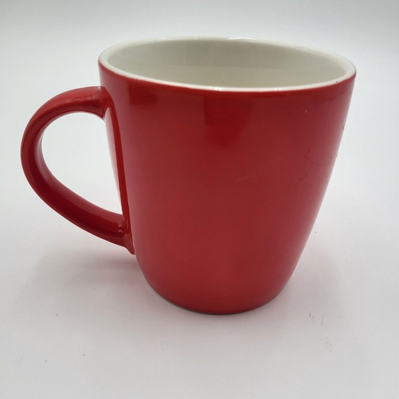 (2) Starbucks 12oz Red Ceramic Coffee Mugs Mermaid Siren Logo 2020/2021 - Picture 7 of 16